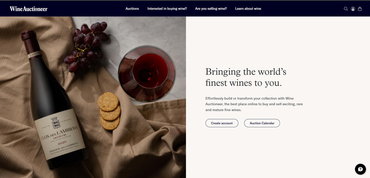 Wine Auctioneer New Website