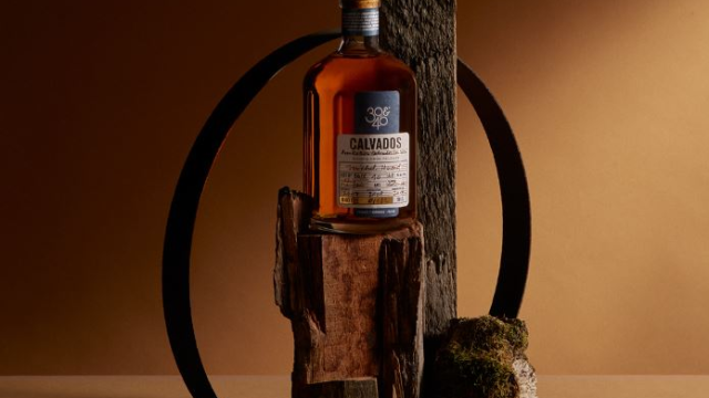 Calvados Whisky on trees stumps