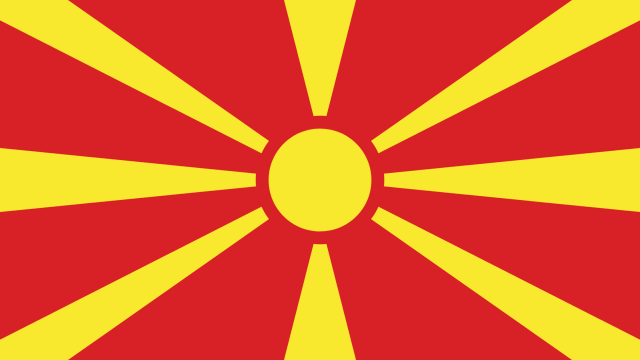 Flag of North Macedonia