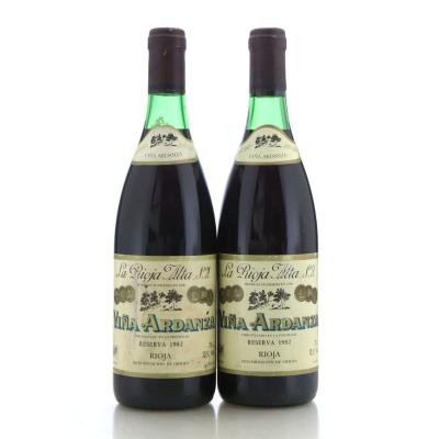 Image for La Rioja Alta Viña Ardanza 1982 x 2