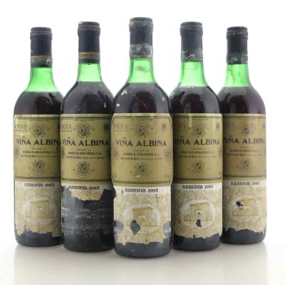 Image for Bodegas Riojanas Vina Albina 1982 Rioja Reserva x 5