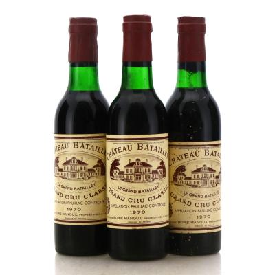 Image for Château Batailley 1970 / Half Bottle x 3