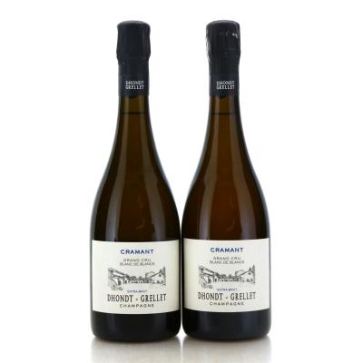 Image for Dhondt-Grellet Cramant Blanc-de-Blancs Extra-Brut NV Champagne x 2