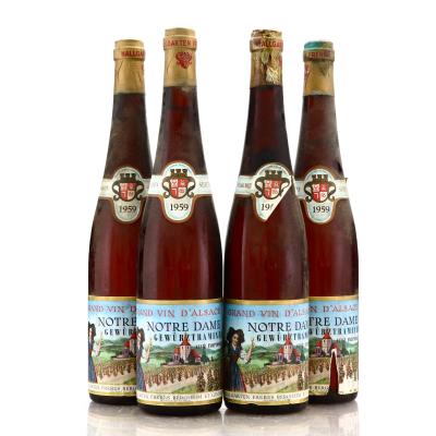 Halligarten Freres Notre Dame Gewurztraminer 1959 Alsace / 4 Bottles