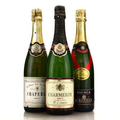 Assorted French Sparkling Wines 3x75cl