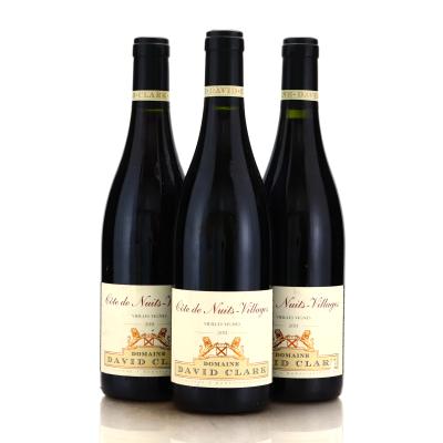 Dom. D.Clark 2011 Côte-de-Nuits-Villages 3x75cl