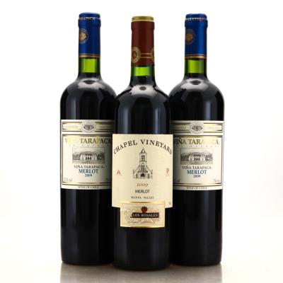 Assorted Chilean Merlot 3x75cl