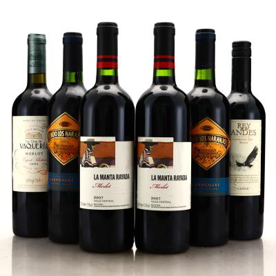 Assorted Chilean Red Wines 6x75cl