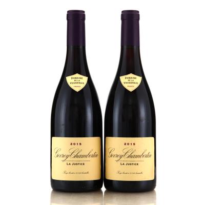 Dom. De La Vougeraie La Justice 2015 Gevrey-Chambertin 2x75cl