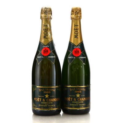 Moet & Chandon Brut Imperial 1985 Vintage Champagne 2x75cl