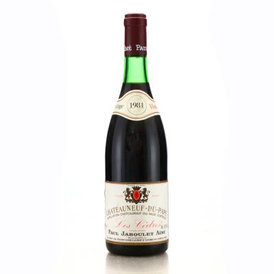 P.Jaboulet Les Cedres 1981 Chateauneuf-Du-Pape