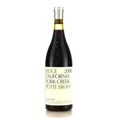 Ridge York Creek Petite Sirah 2000 Napa