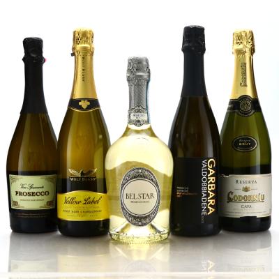 Assorted Sparkling Wines 5x75cl