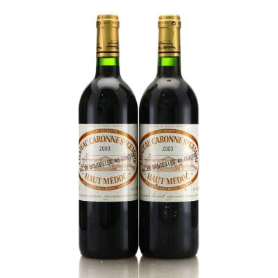 Ch. Caronne Ste Gemme 2003 Haut-Medoc 2x75cl