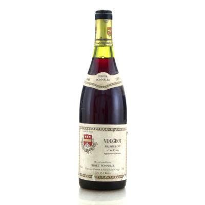 P.Ponnelle Les Cras 1985 Vougeot 1er-Cru