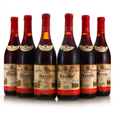 Marchesi Di Barolo 1978 Barolo Riserva 6x75cl