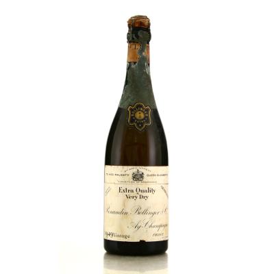 Renaudin Bollinger Very Dry 1949 Vintage Champagne