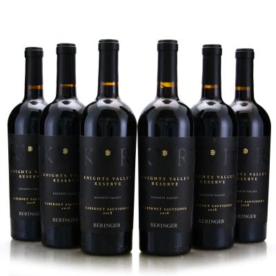 Beringer Knights Valley Reserve Cabernet Sauvignon 2018 Knights Valley 6x75cl