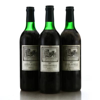 Ch. Batailley 1972 Pauillac 5eme-Cru / Berry Bros & Rudd / 3 Bottles