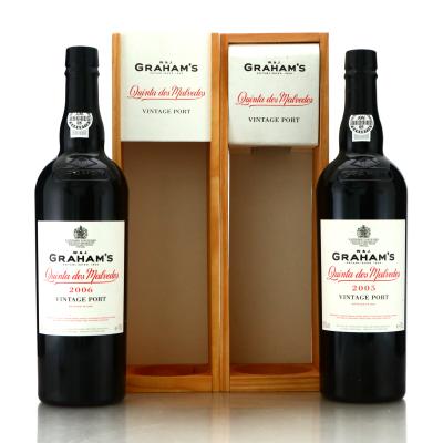 Graham's Malvedos 2005 & 2006 Vintage Port 2x75cl