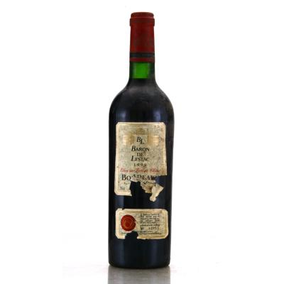 Baron De Lestac 1999 Bordeaux