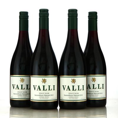 Valli Bannockburn Vineyard Pinot Noir 2012 Central Otago 4x75cl