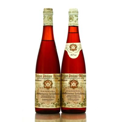 P.Wissmann Mettenheimer Schlossberg Riesling Gewurztraminer Beerenauslese 1971 Rheinhessen 2x70cl