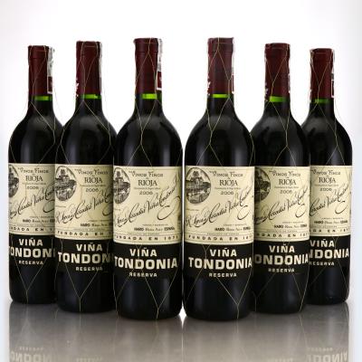 Vina Tondonia 2006 Rioja Reserva 6x75cl