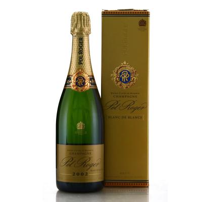 Pol Roger Extra Cuvee De Reserve Blanc De Blancs 2002 Vintage Champagne