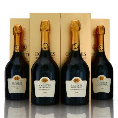 Taittinger Comtes de Champagne Blanc-De-Blancs 2008 Vintage Champagne 4x75cl