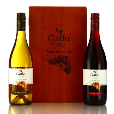 E&J Gallo Turning Leaf Chardonnay & Pinot Noir 2007 California 2x75cl