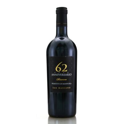 San Marzano 62 Anniversario Primitivo Riserva 2014 Puglia 