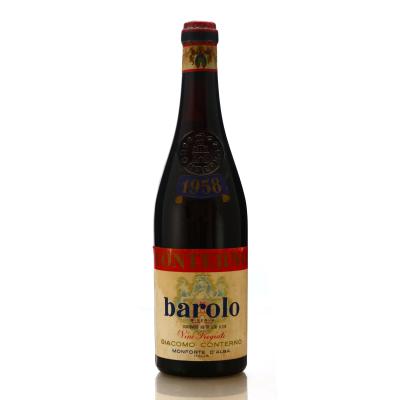 Giacomo Conterno Vini Pregiati 1958 Barolo Riserva