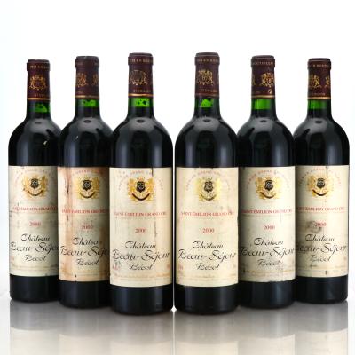 Ch. Beau-Sejour Becot 2000 St-Emilion 1er Grand Cru 6x75cl