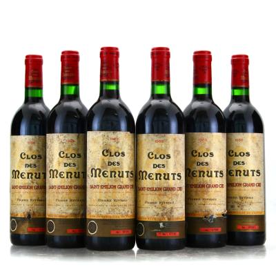 Clos Des Menuts 1988 St-Emilion Grand Cru 6x75cl