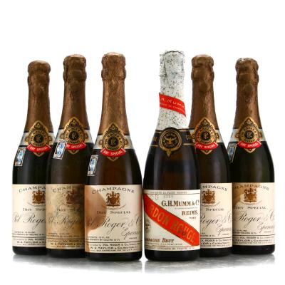 Mixed Non Vintage Champagne - Circa 1930's / 6x38cl