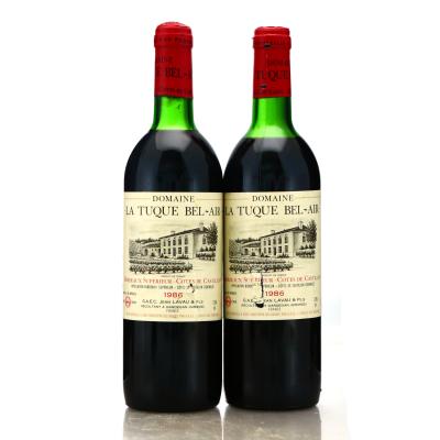 Dom. La Tuque Bel Air 1986 Cotes De Castillon 2x75cl