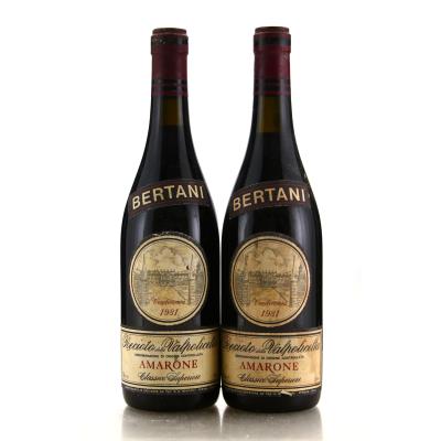 Bertani 1981 Recioto Valpolicella Classico Superiore 2x75cl