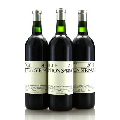 Ridge Lytton Springs 2011 Sonoma County 3x75cl