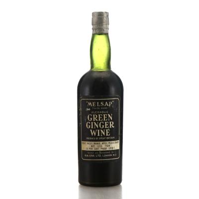 Melsap Green Ginger Wine NV Great Britain circa 1960s