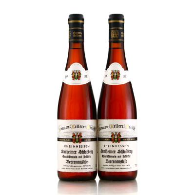 Sonnen-Kellerei Saulheimer Schlossberg Beerenauslese 1985 Rheinhessen 2x70cl