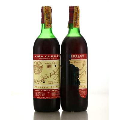 R. Lopez de Heredia Vina Tondonia Vina Cubillo Rioja circa 1980s 2x75cl