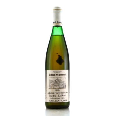 Weingut Anton Hammes Alkener Hunnensteiner Riesling Kabinett 1990 Mosel