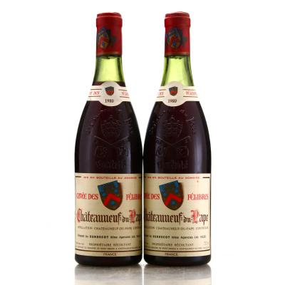 Dom. Des Mont Redon Cuvee Des Felibres 1980 Chateauneuf-Du-Pape 2x75cl