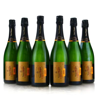 Veuve Clicquot Ponsardin Cave Privee Brut 1995 Vintage Champagne 6x75cl