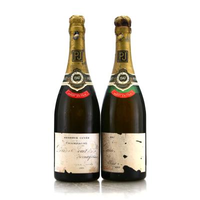 Perrier-Jouet Reserve Cuvee Extra Dry 1947 Vintage Champagne 2x75cl