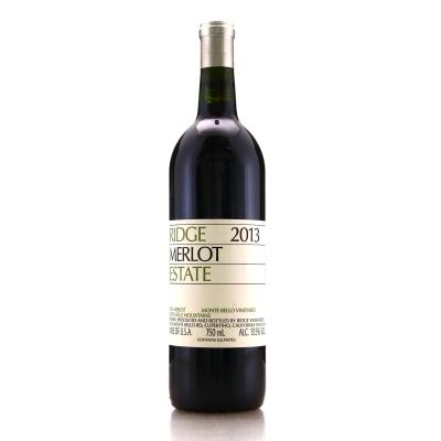 Ridge Estate Merlot 2013 Santa Cruz Mountains