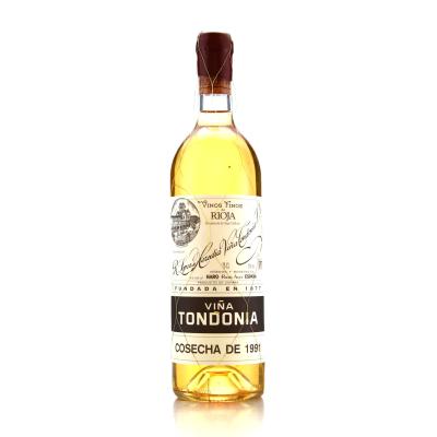 R. Lopez de Heredia Vina Tondonia 1991 Rioja Gran Reserva Blanco