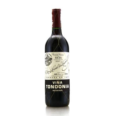 R. Lopez de Heredia Vina Tondonia 2007 Rioja Reserva