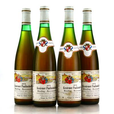 Paulinshof Kestener Riesling Beerenauslese 1976 Mosel 4x70cl